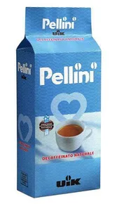 Káva "Uik Decaffeinato", pražená, zrno, 500 g, PELLINI